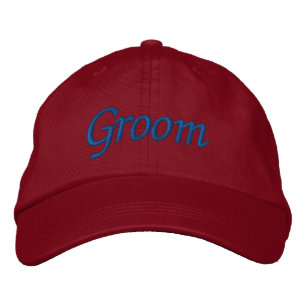 Groom Embroidered Hat