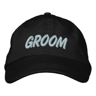 Groom Embroidered Hat