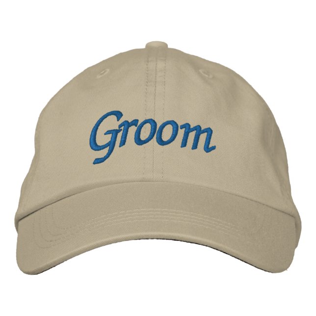 Groom Embroidered Hat (Front)