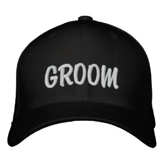 GROOM EMBROIDERED HAT