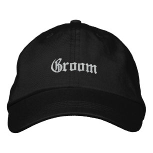 Groom Embroidered Hat