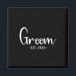 Groom Est 2025 Married Wedding Bridal Party Bachel Magnet<br><div class="desc">Groom Est 2025 Married Wedding Bridal Party Bachelor</div>