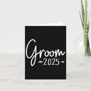 Groom Est 2025 Married Wedding Engagement Getting  Card