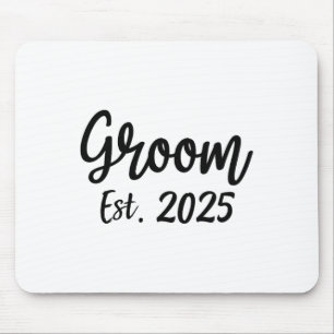 Groom Est. 2025 Men's Wedding Engagement Party Gro Mouse Mat