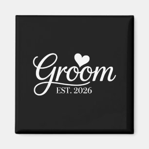 Groom Est 2026 Bridal Shower Bachelorette Party Magnet
