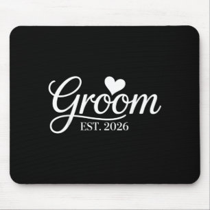 Groom Est 2026 Bridal Shower Bachelorette Party Mouse Mat