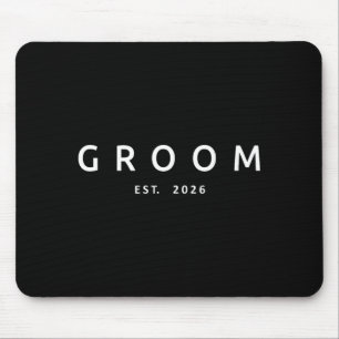 Groom Est 2026 Future Husband Bachelor Party Mouse Mat