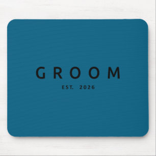 Groom est 2026 future husband wedding bachelor mouse mat