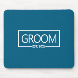Groom est 2026 future husband wedding bachelor mouse mat