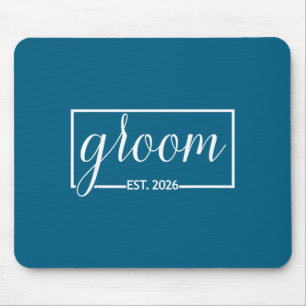 Groom est 2026 future husband wedding bachelor mouse mat