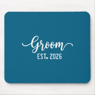 Groom est 2026 groom and bride 2026 matching mouse mat