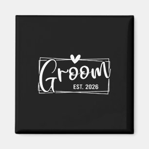 Groom Est. 2026 Husband Just Married Wedding Engag Magnet