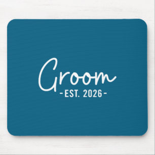 Groom est 2026 husband to be bachelor party pocket mouse mat