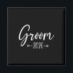 Groom Est 2026 Married Wedding Engagement Party Hu Magnet<br><div class="desc">Groom Est 2026 Married Wedding Engagement Party Husband 2026</div>