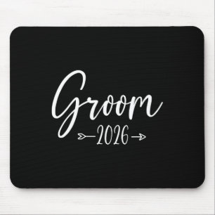 Groom Est 2026 Married Wedding Engagement Party Hu Mouse Mat