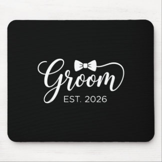 Groom Est 2026 Mr Husband Married Wedding Party 2 Mouse Mat