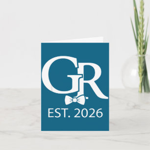 Groom est 2026 mr husband married wedding party  card