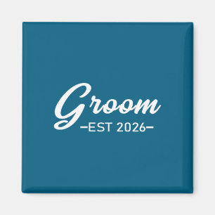 Groom est 2026 mr husband married wedding party magnet