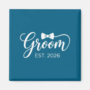 Groom est 2026 mr husband married wedding party magnet