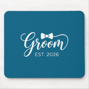 Groom est 2026 mr husband married wedding party mouse mat