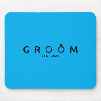 Groom Est 2026 Wedding Bachelor Party Future Mouse Mat