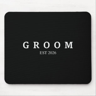 Groom Est. 2026 Wedding Married Engagement Getting Mouse Mat