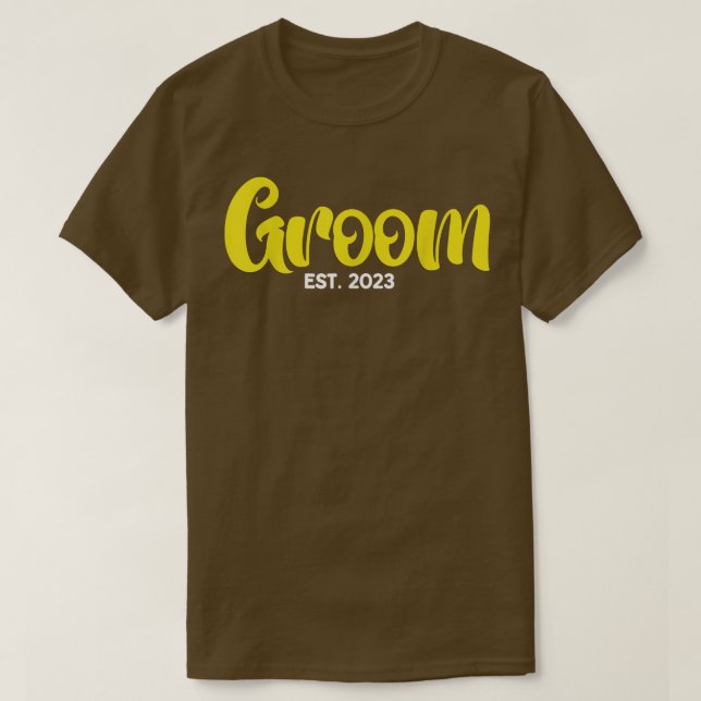 groom est  T-Shirt (Design Front)
