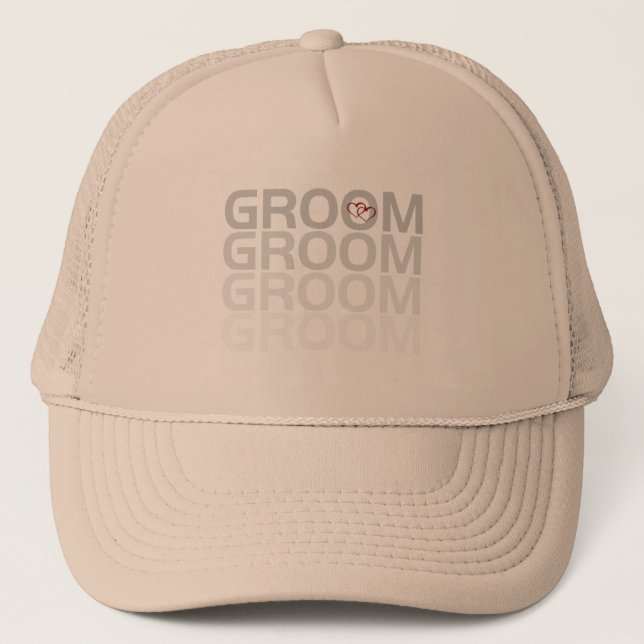 Groom Fade Tshirts and Gifts Trucker Hat (Front)