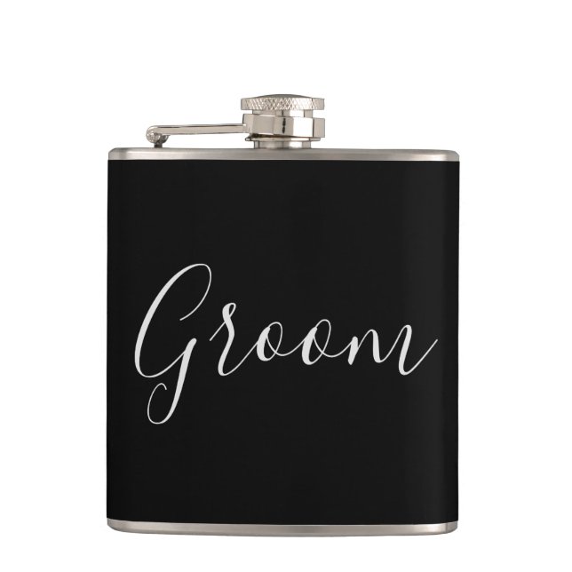 Groom Favour Bachelor party Hip Flask (Front)