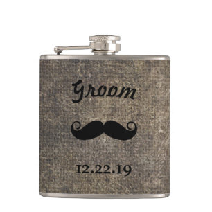 Groom Flask Moustache