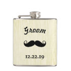 Groom Flask Moustache