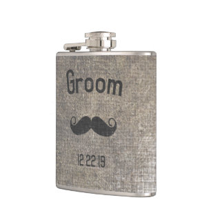 Groom Flask Moustache