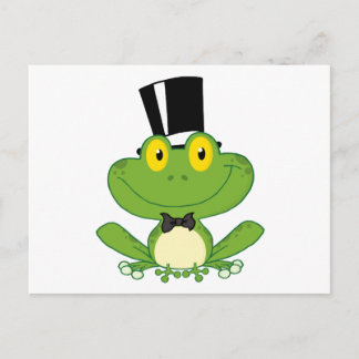 Groom Frog Cartoon Character Postcard