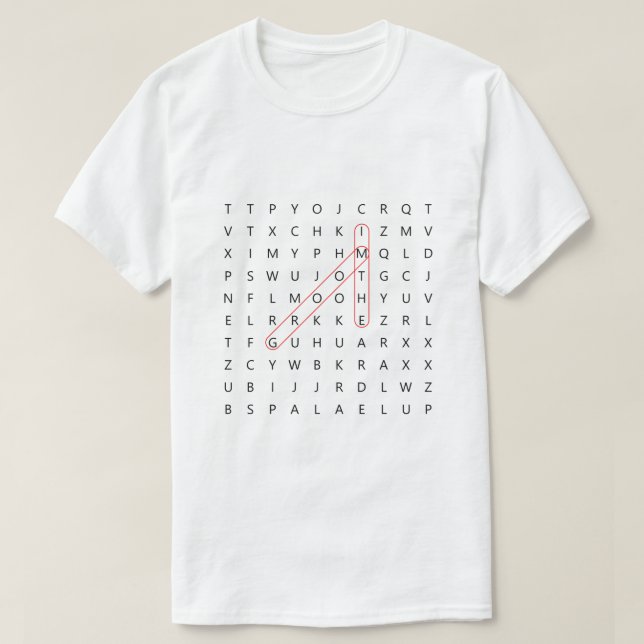 Groom Fun Word Search Wedding Bachelor Party T-Shi T-Shirt (Design Front)