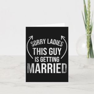 Groom Funny Bachelor Supplies Clothes Party Weddin Card