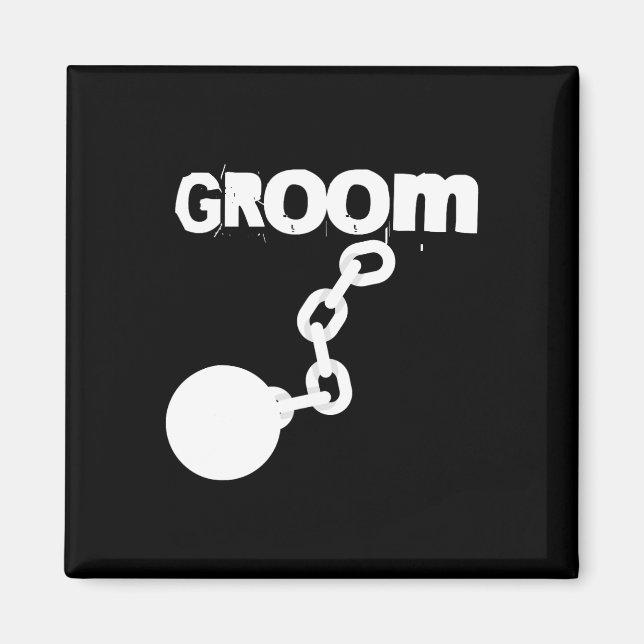 Groom Funny Wedding Stag Party Bachelor  Magnet (Front)