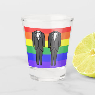 Groom & Groom Shot Glass