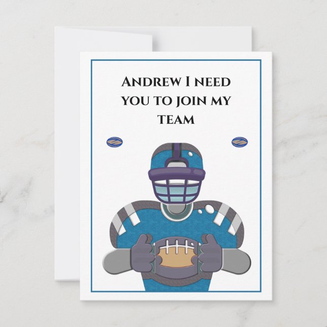 Groom Groomsman Proposal Wedding Personalise Card (Front)