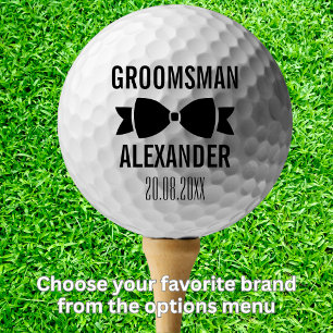 Groom Groomsman Wedding Party Favour Keepsake  Golf Balls