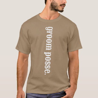 Groom Groomsmen Bridal Bride Wedding Matching West T-Shirt