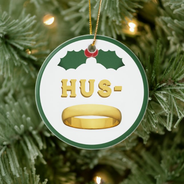 Groom Holiday Keepsake Gift Ceramic Tree Decoration (Tree)