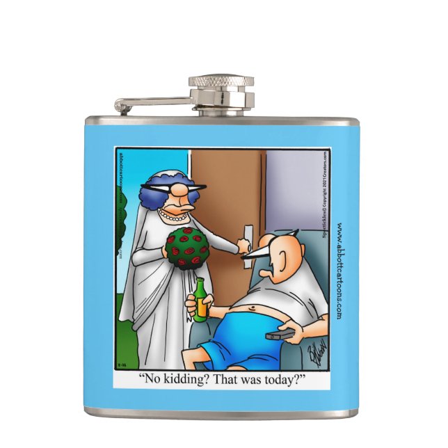 Groom Humour Flask Gift (Front)