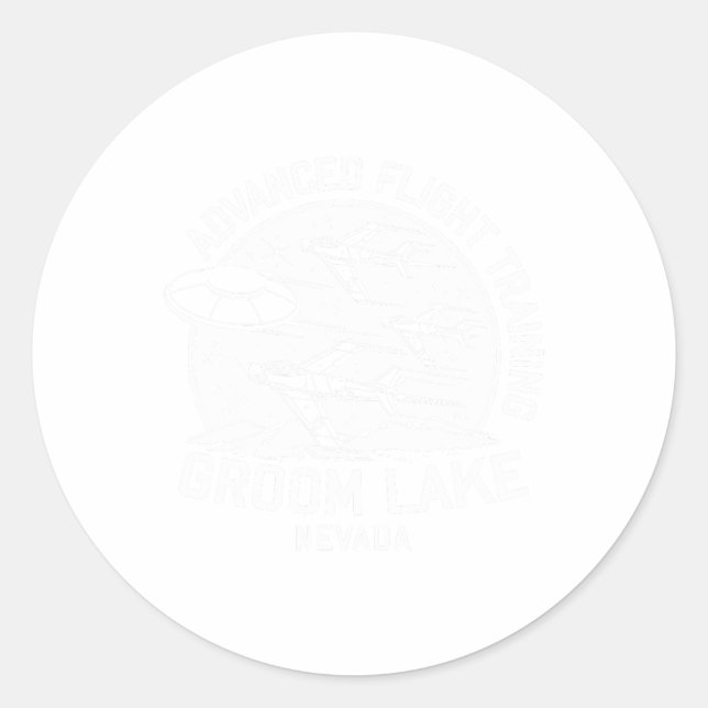 Groom Lake - Advanced Flight Training  Classic Round Sticker (Front)