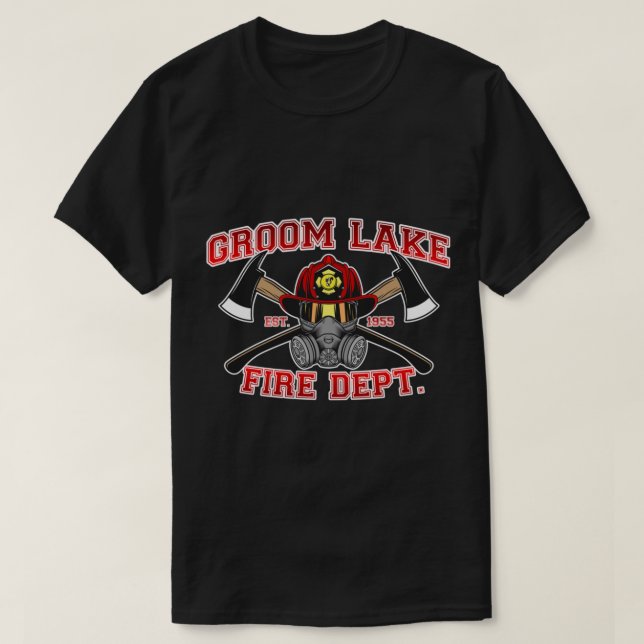 Groom Lake Fire Department Area 51    T-Shirt (Design Front)