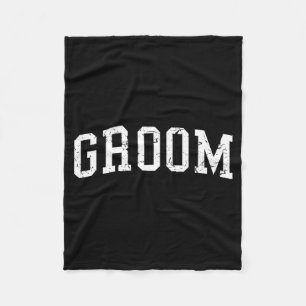 Groom Matching Bride Bachelor Party Wedding Groom Fleece Blanket