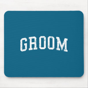 Groom matching bride bachelor party wedding groom mouse mat
