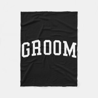 Groom, Matching Bride, Wedding Bachelor Party Groo Fleece Blanket