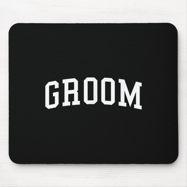 Groom, Matching Bride, Wedding Bachelor Party Groo Mouse Mat (Front)