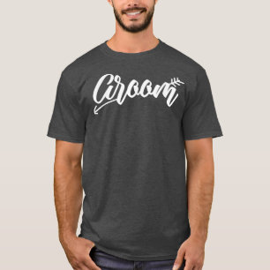 Groom Matching Cute Arrow Engagement Wedding Party T-Shirt