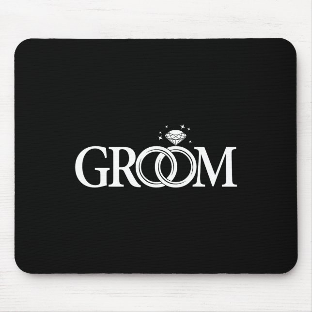 Groom Men Wedding Day Bachelor Party  Mouse Mat (Front)